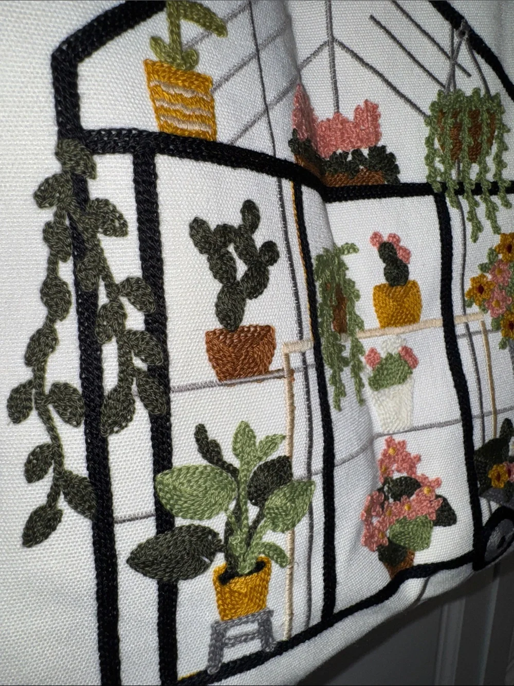 Coral Designs Embroidered Canvas Tote Bag